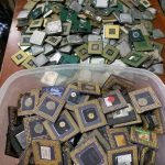 View photo 18 of CPU Scrap Intel 486 & 386 CPU / Computer Ram Scrap / CPU Ceramic Processor Scrap With Gold Pins