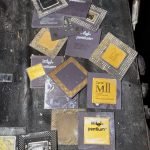 View photo 9 of CPU Scrap Intel 486 & 386 CPU / Computer Ram Scrap / CPU Ceramic Processor Scrap With Gold Pins