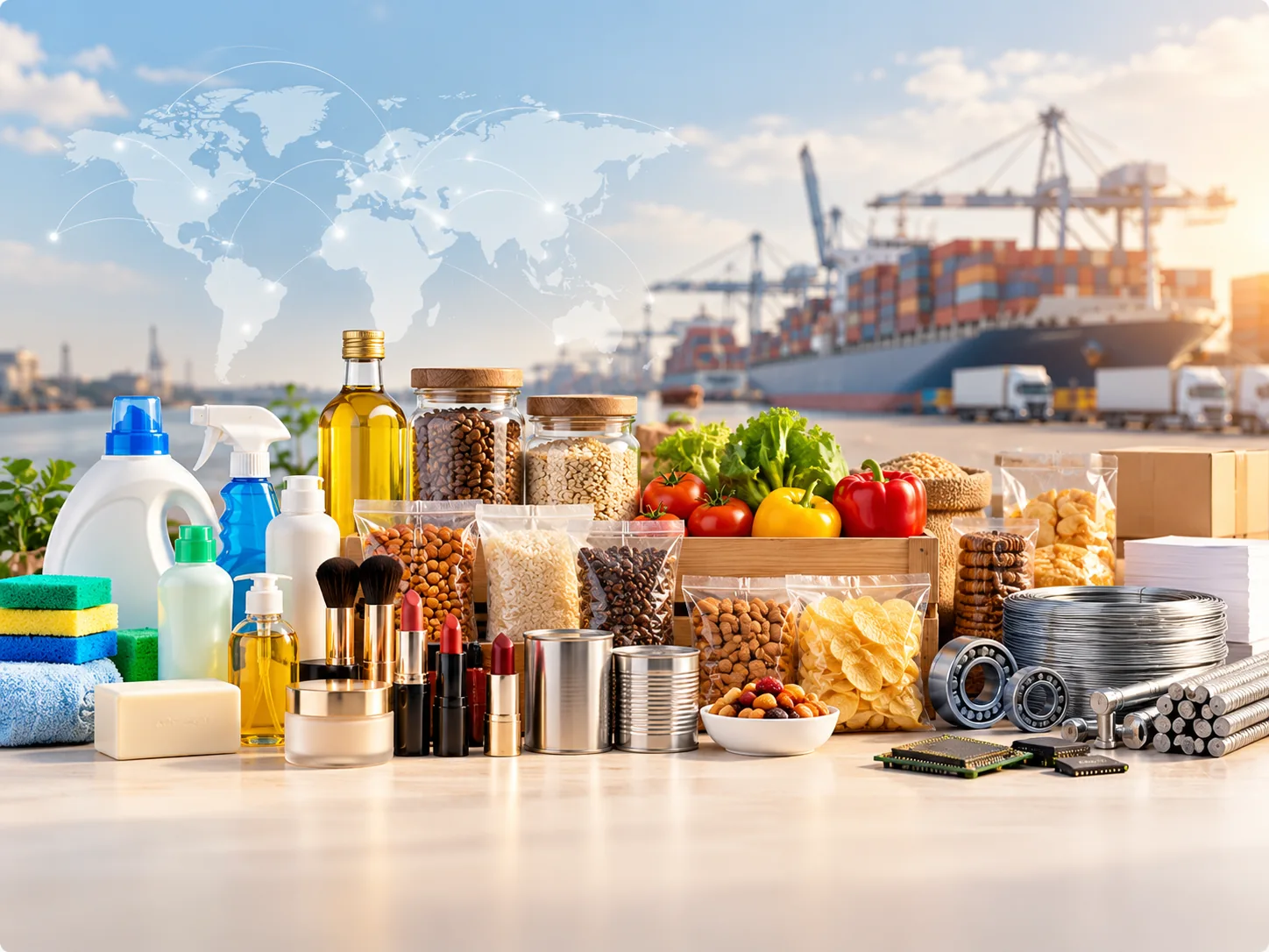 Transfral Trading international supply and distribution illustration